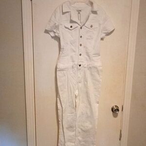 Fashion Nova White Denim Jacket